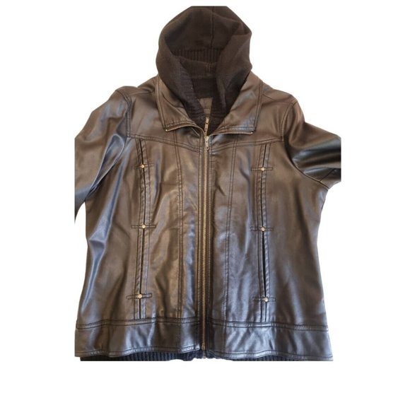 Women's XXL Black Rivet Jacket WWZG0010 WWZMU643 - Picture 1 of 10